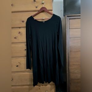 Black Long Sleeve Flowy Dress